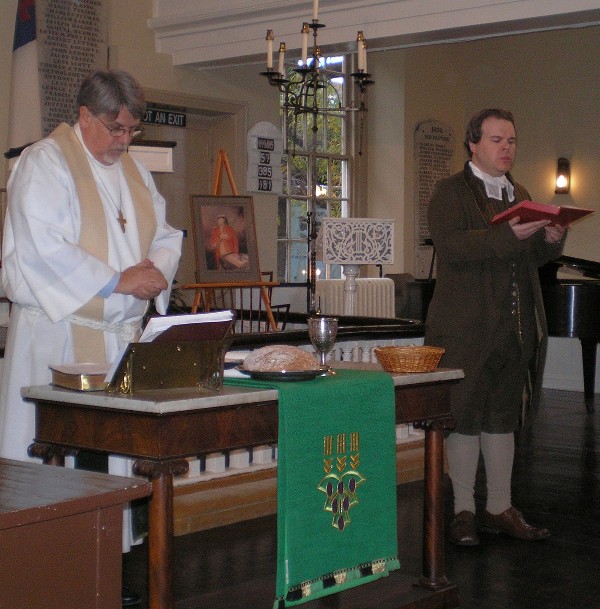 Celebrating Anniversary Day at Historic St. George's.